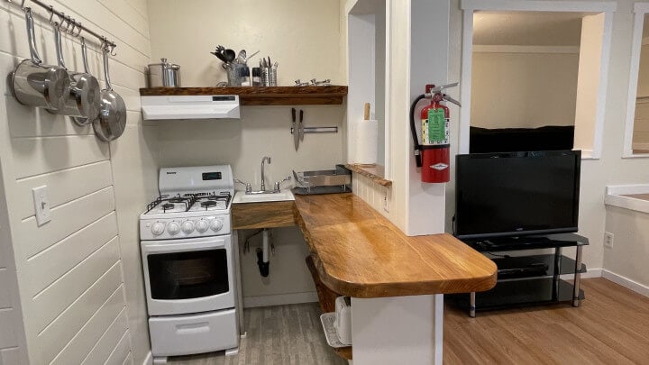 small kitchen with island