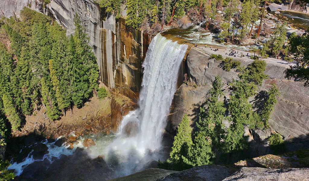 View of Vernal Fall from the John Muir Trail