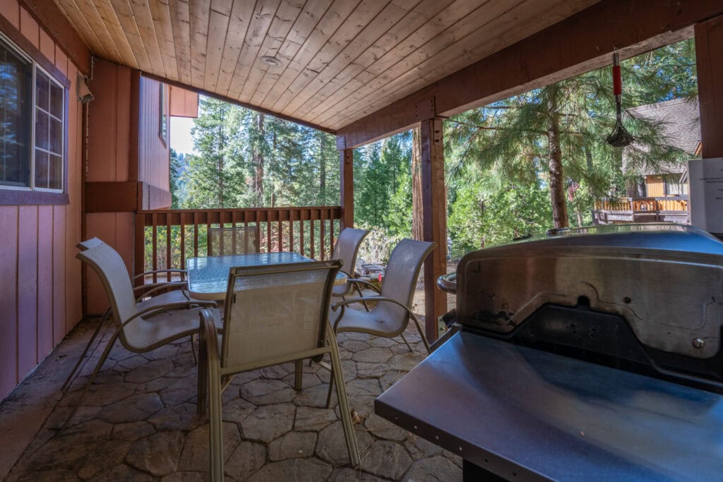 deck with outdoor seating