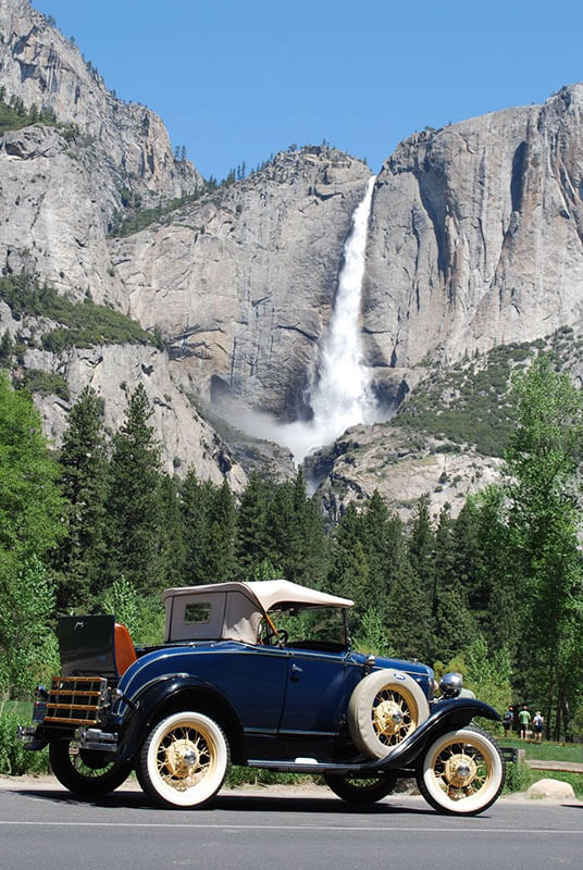 Model A at Yosemite Falls
