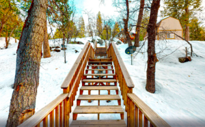 stairs to cabin