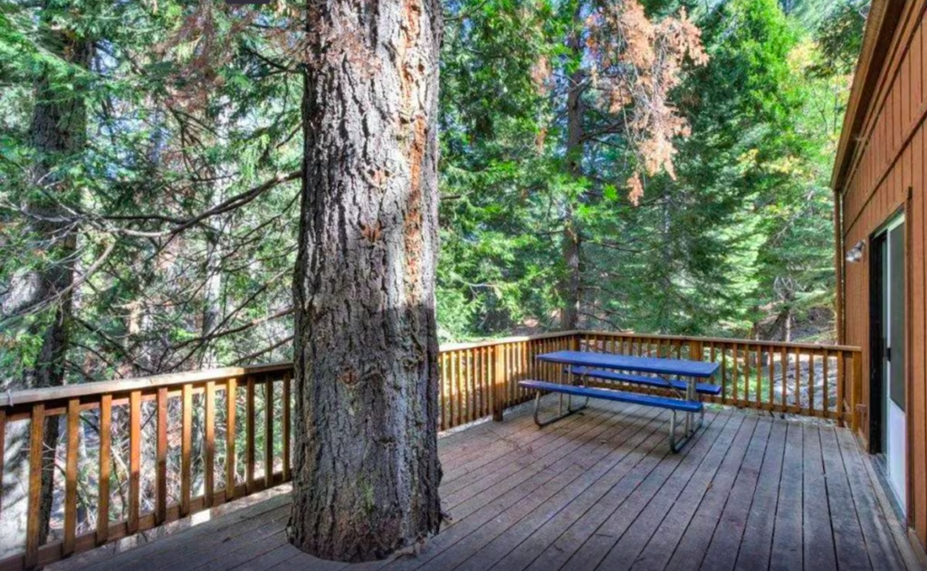 deck with outdoor seating