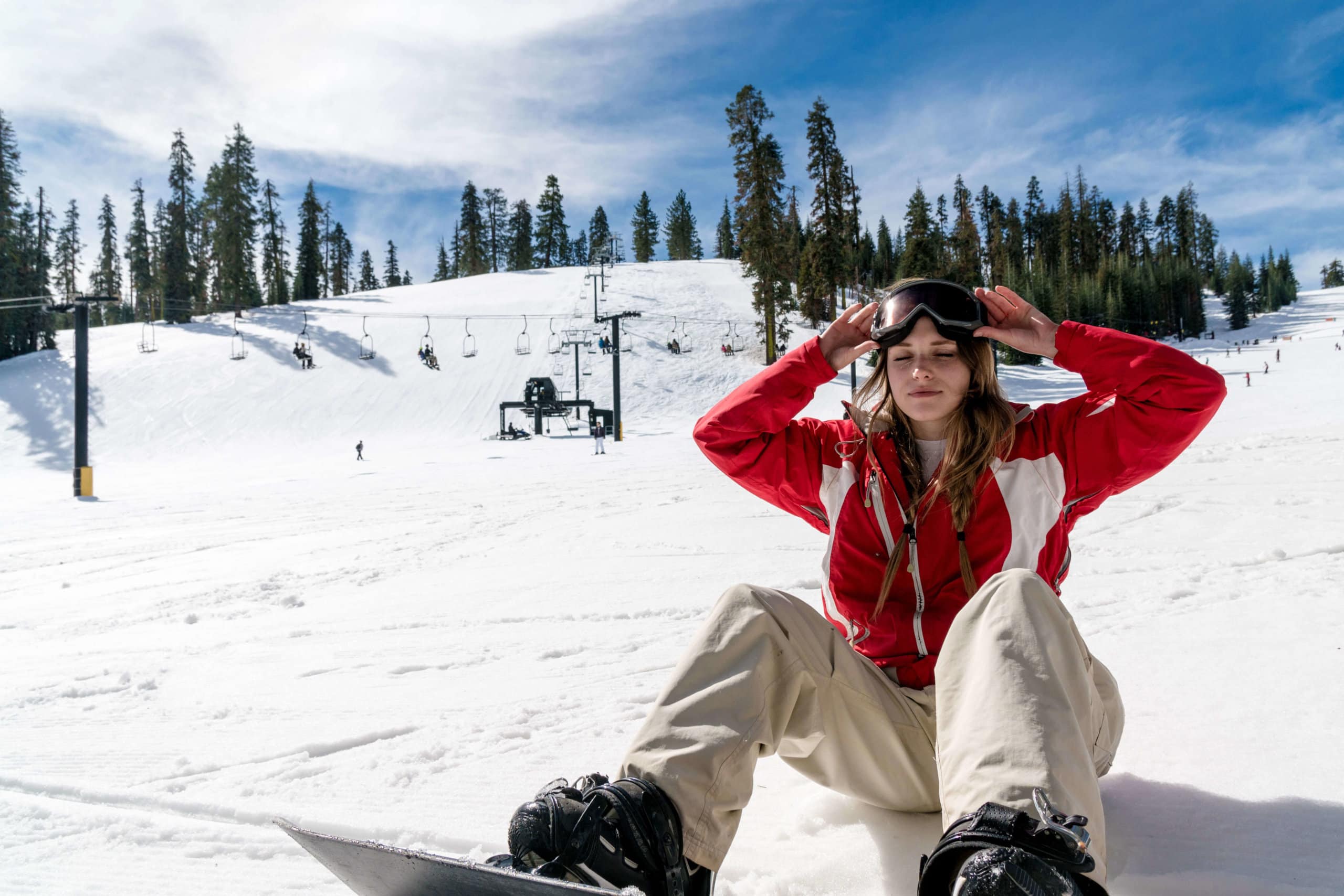 snowboarding in yosemite 