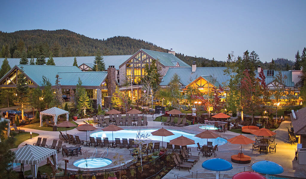 The main lodge at Tenaya at Yosemite