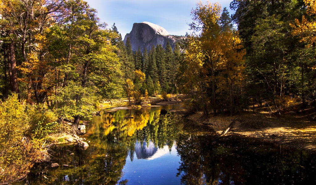 Reflection photography, mirror reflection photography, mirror images photography, Yosemite National Park photos, photos of Yosemite