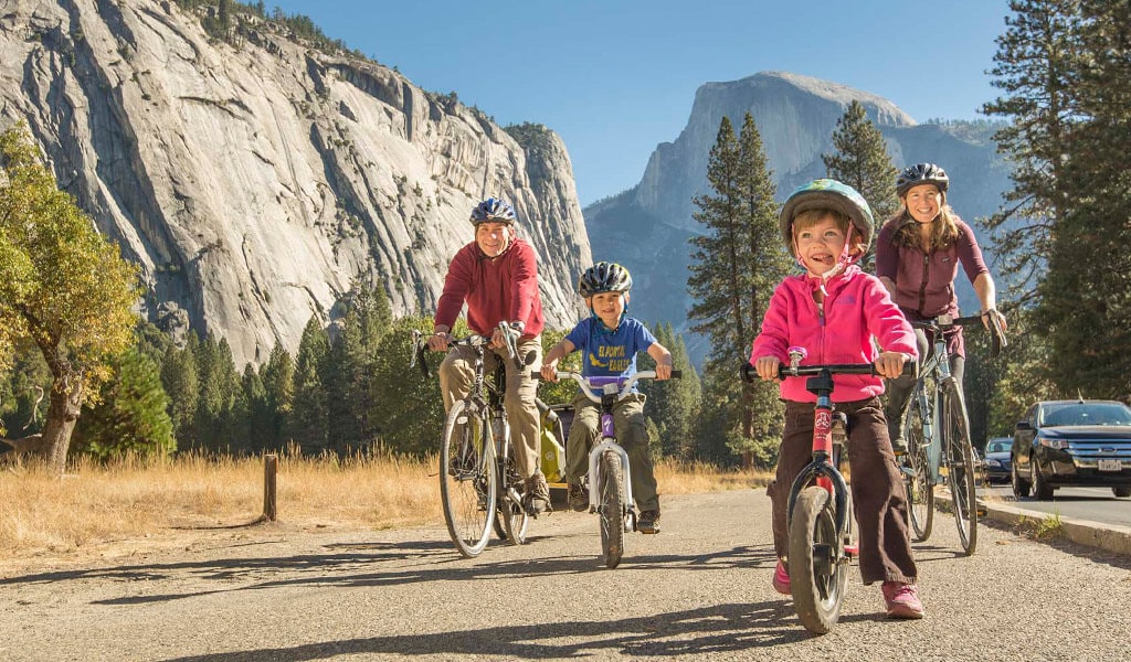 Fall biking yosemite