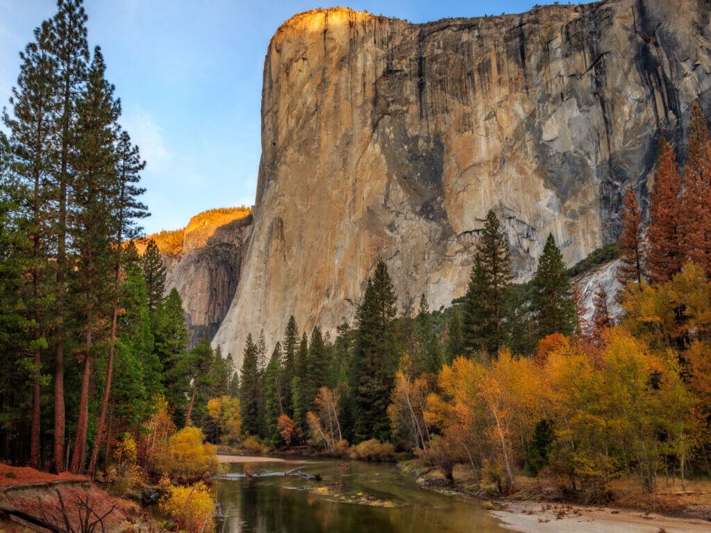 El Capitan from the Merced River in Fall