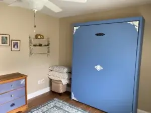 blue murphy bed