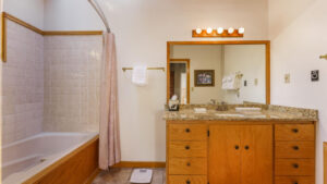 bathroom with shower tub