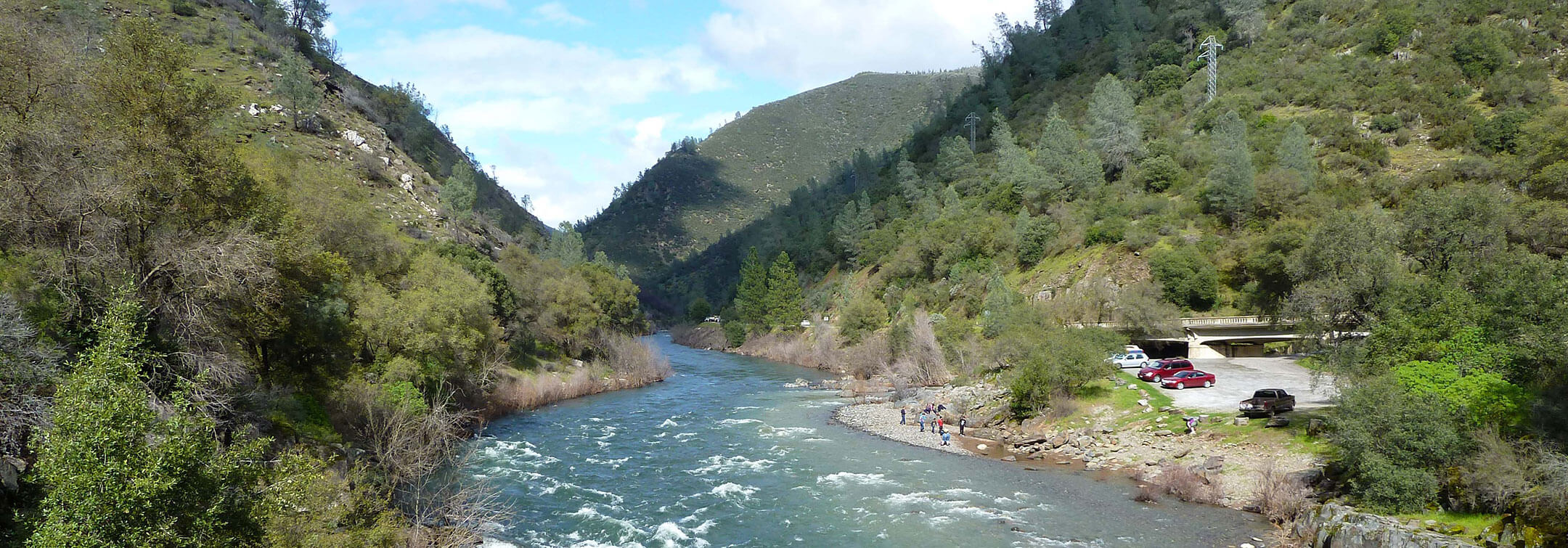 The Merced River Canyon in spring