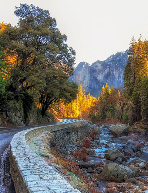 Highway 140 leading to Yosemite