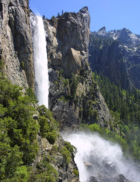 Bridalveil Fall in Yosemite National Park