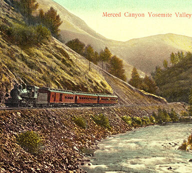 Historic train into Yosemite