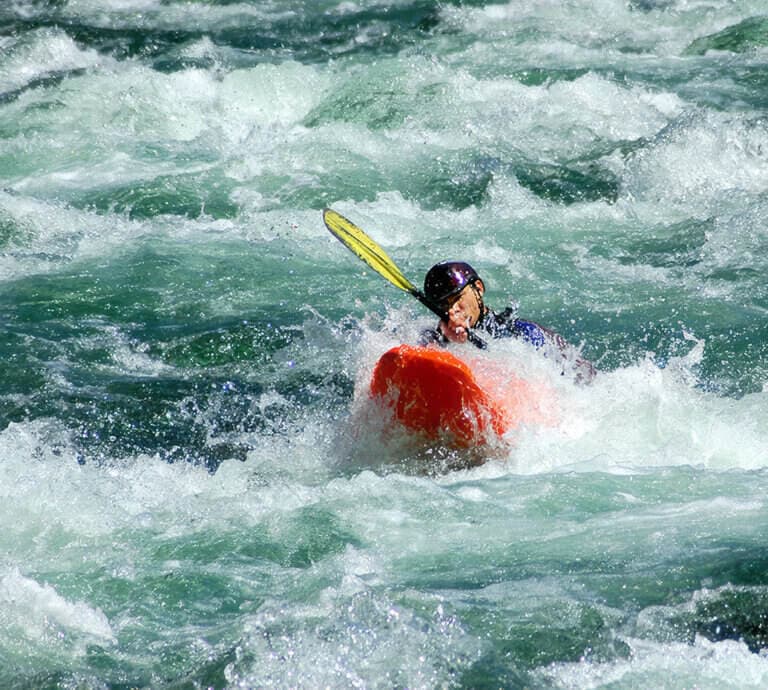 Kayaker on the river