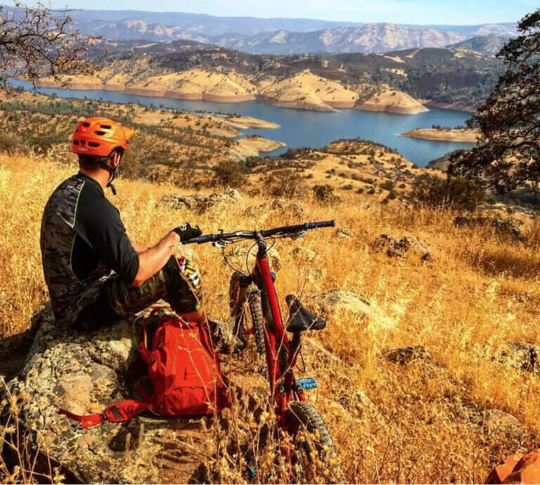 View from the summit at Exchequer Mountain Bike Park