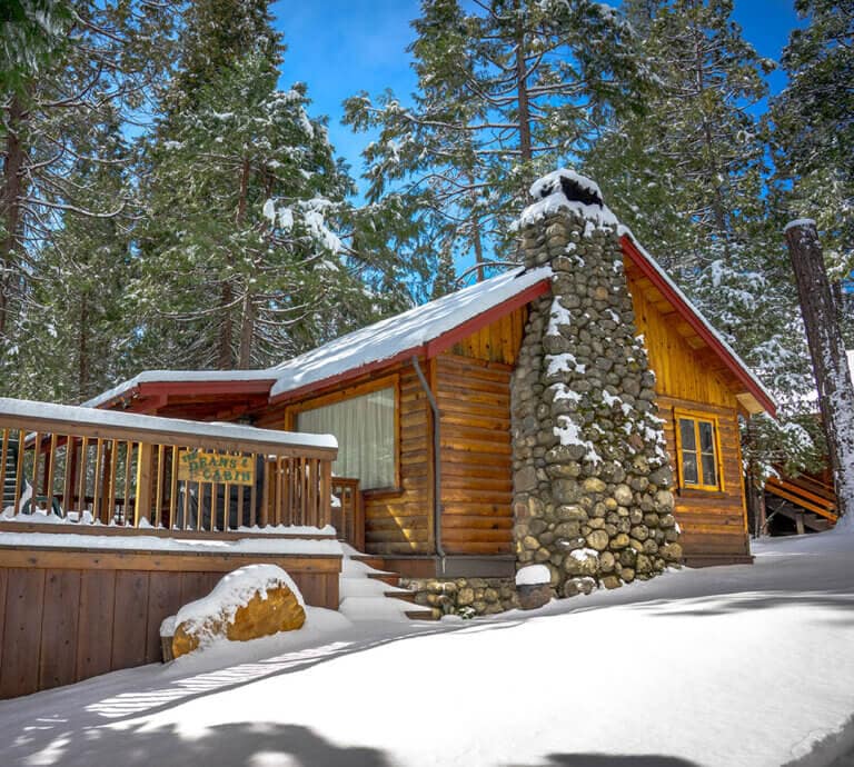 Cabin in Wawona in the winter