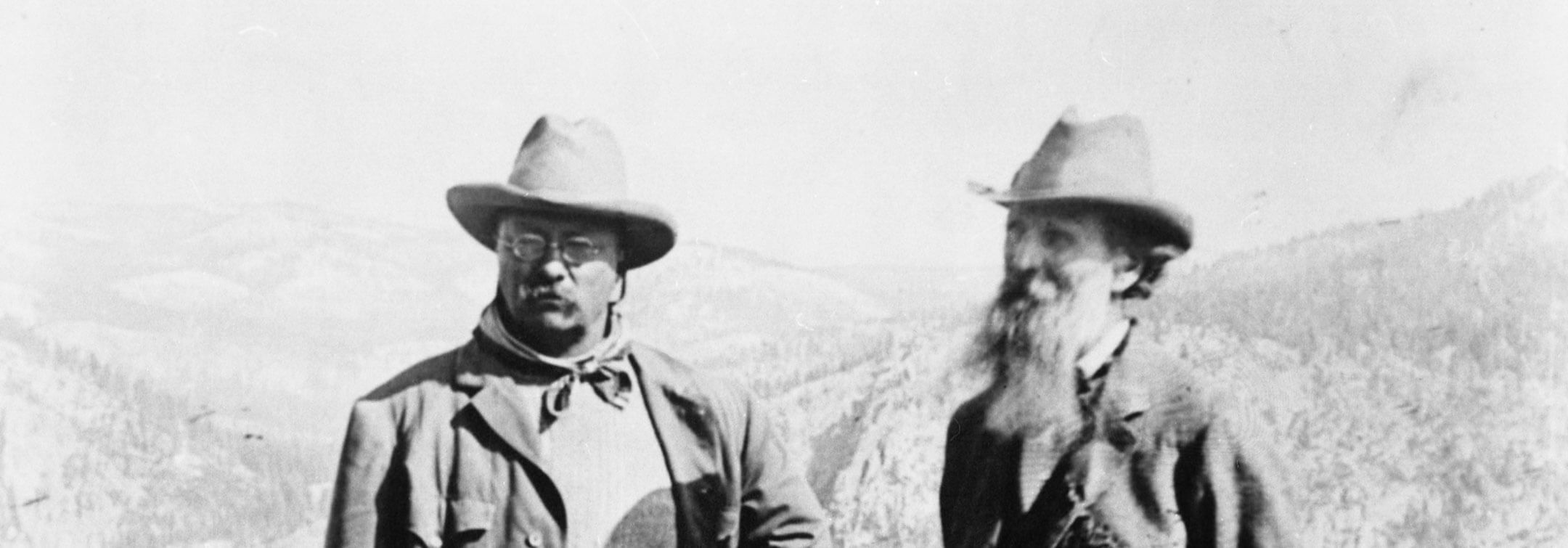 teddy roosevelt and john muir historic image