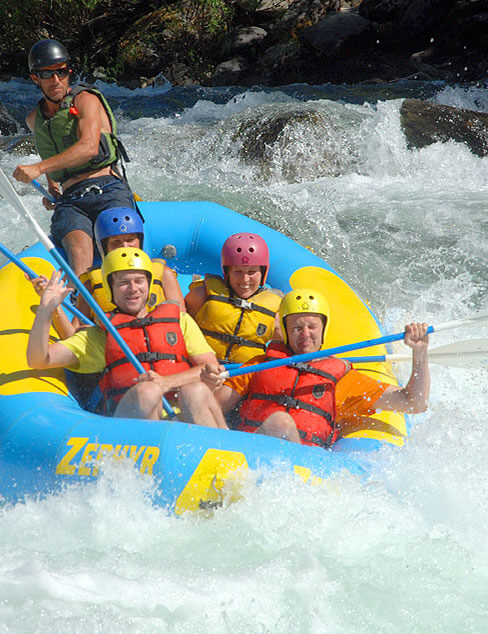 whitewater rafting on the merced river
