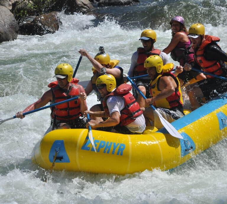 whitewater rafting with Zephyr