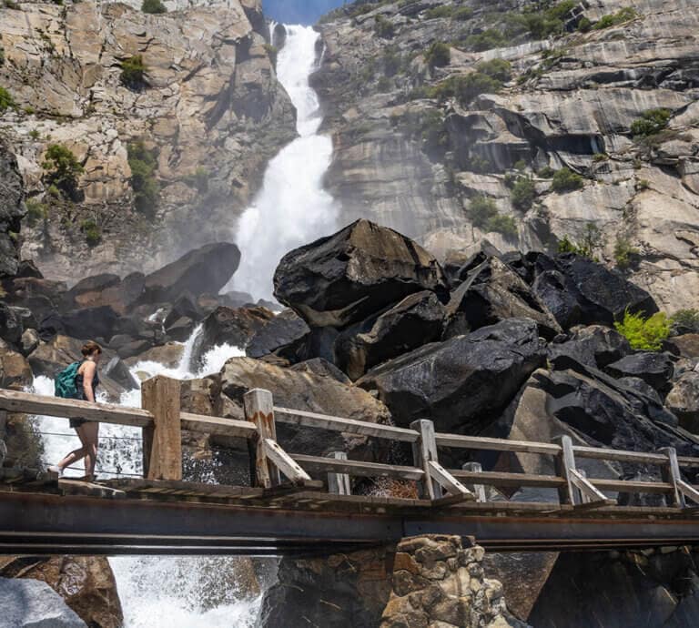 wapama fall in hetch hetchy