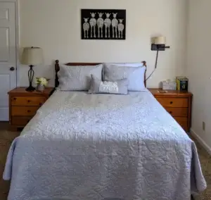 bedroom with full bed