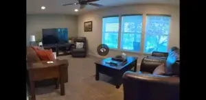 bedroom and den with pull out couch