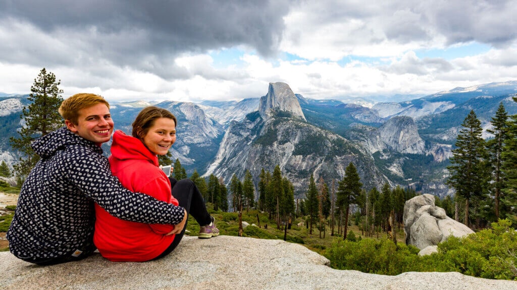 People at Glacier Point