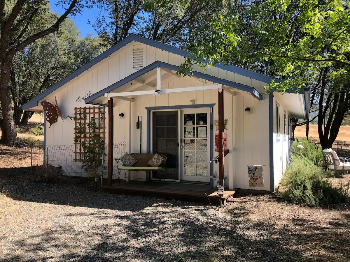 exterior of butterfly cottage