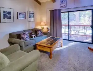 living room with pill out couch