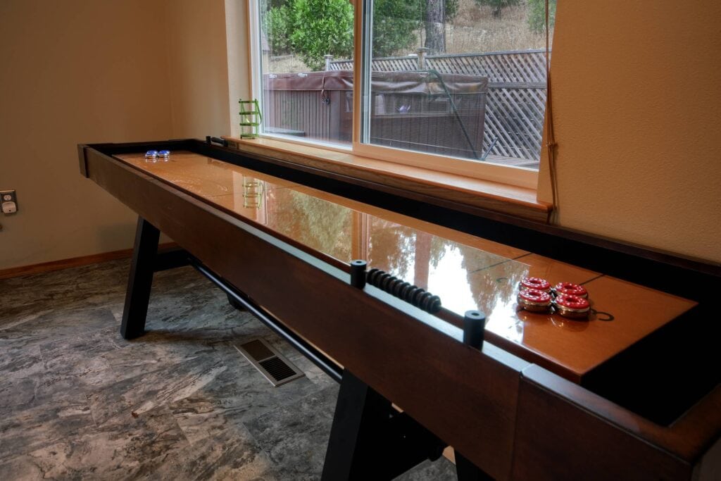 game room shuffle board