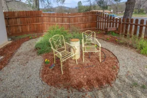 garden seating area