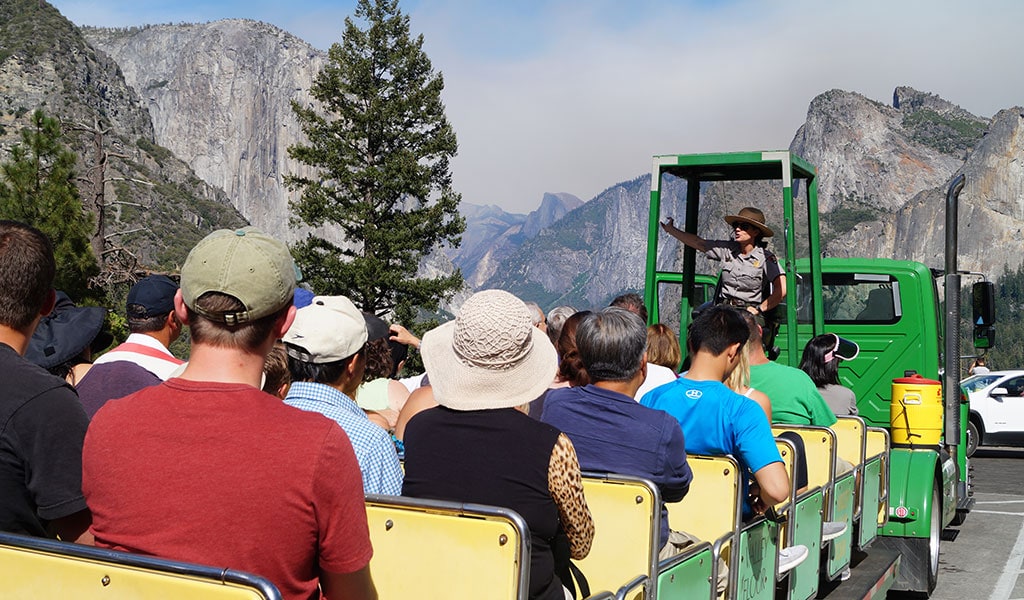 The Valley Floor Tour is one of the most popular Yosemite National Park tours.
