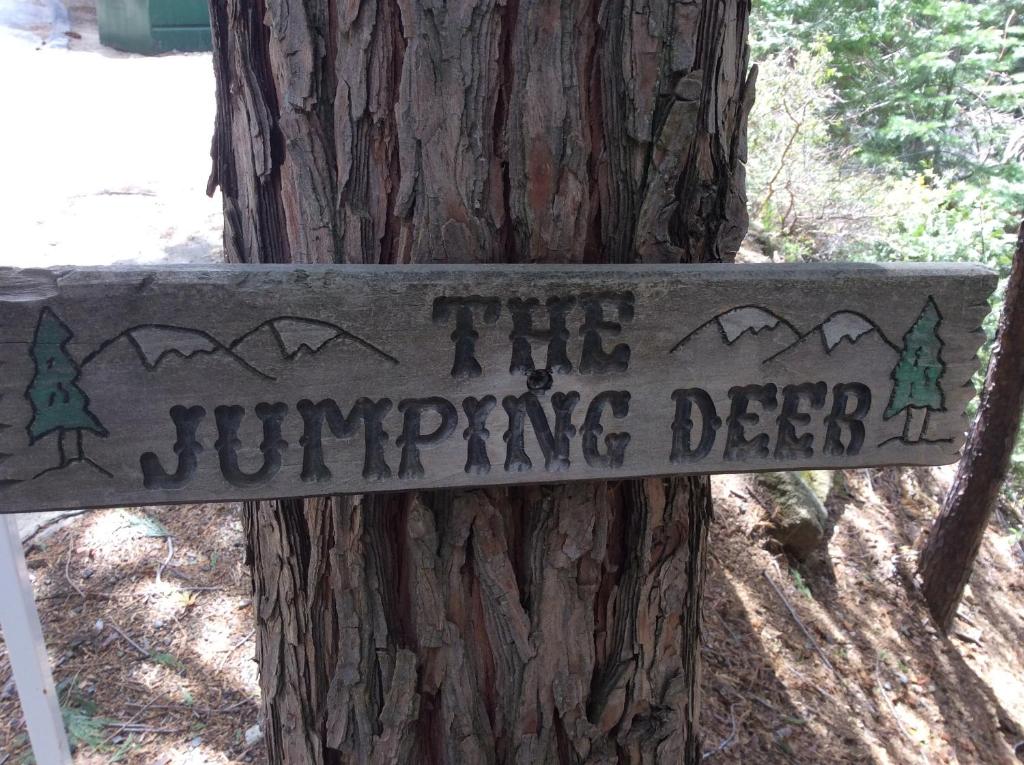 jumping deer sign