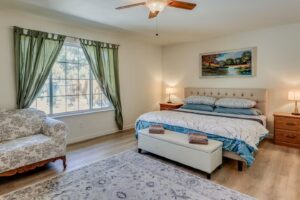 bedroom with king bed