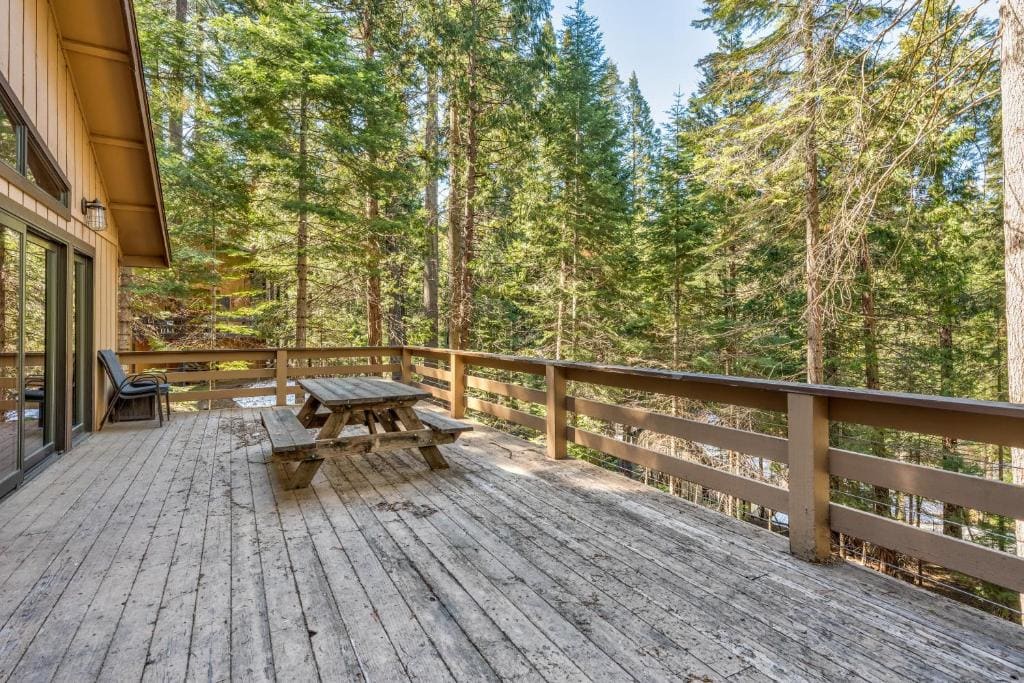 deck with outdoor seating