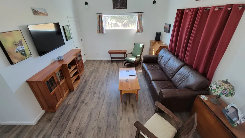 living room with television and couch