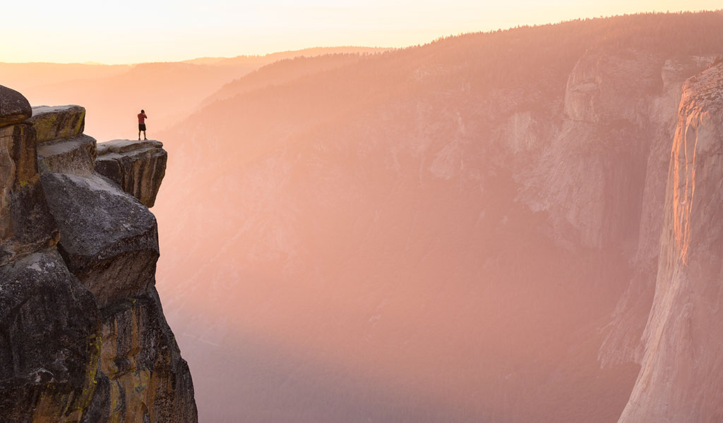 Taft Point at sunset