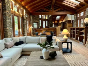 living area with seating