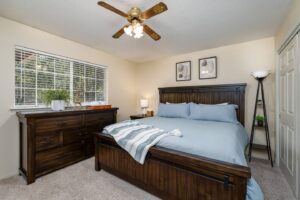 bedroom with king bed