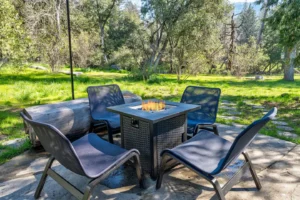 fire pit with seating