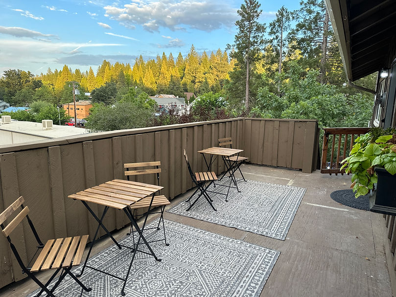 deck with outdoor seating
