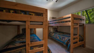 bedroom with two bunk beds