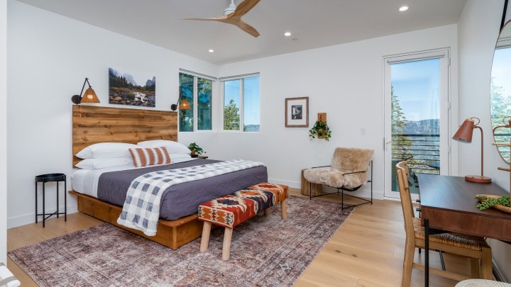 bedroom with king bed