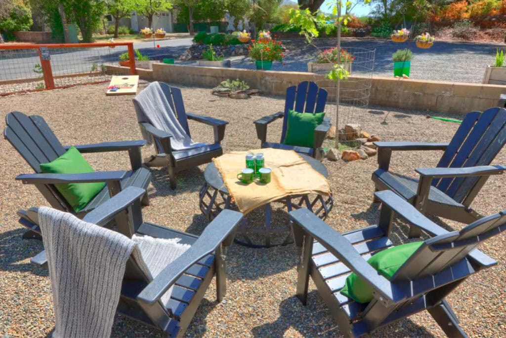 seating in front yard