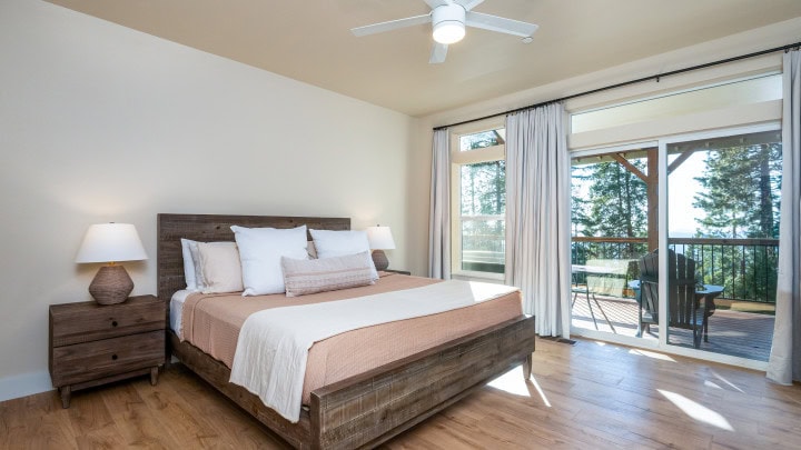 bedroom with king bed