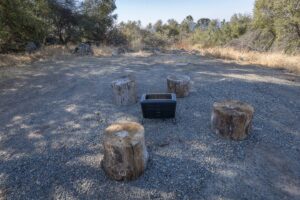 fire pit with seating