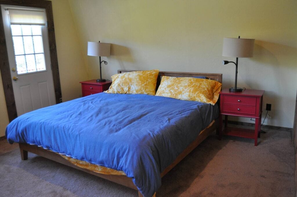 bedroom with king bed