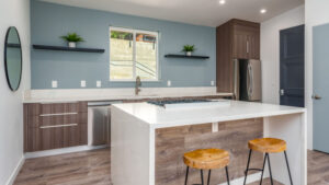 kitchen with island