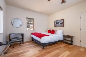 bedroom with two king beds