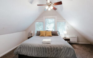 bedroom with king bed